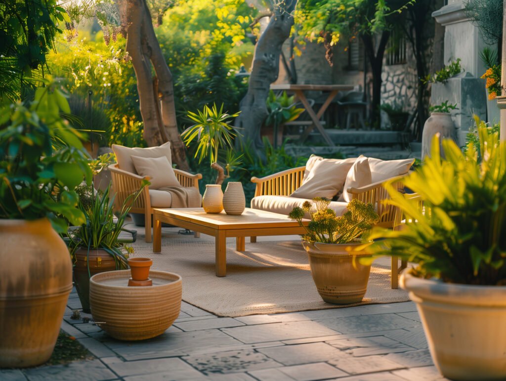 Terrace garden decor