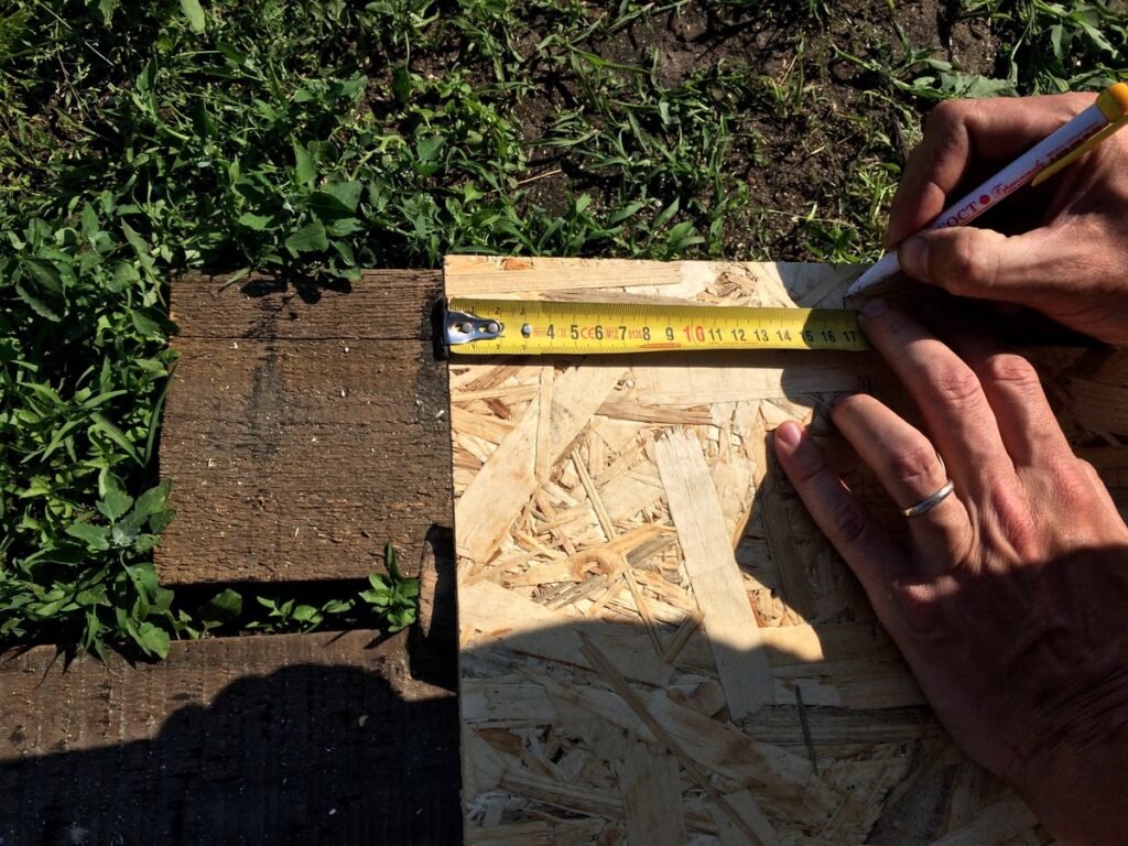 Terrace garden measuring