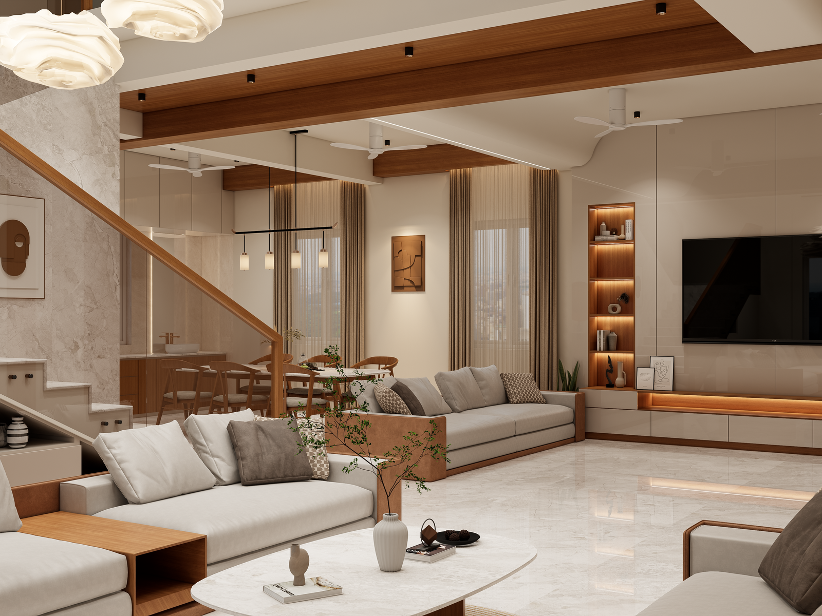 Modern apartment interior project