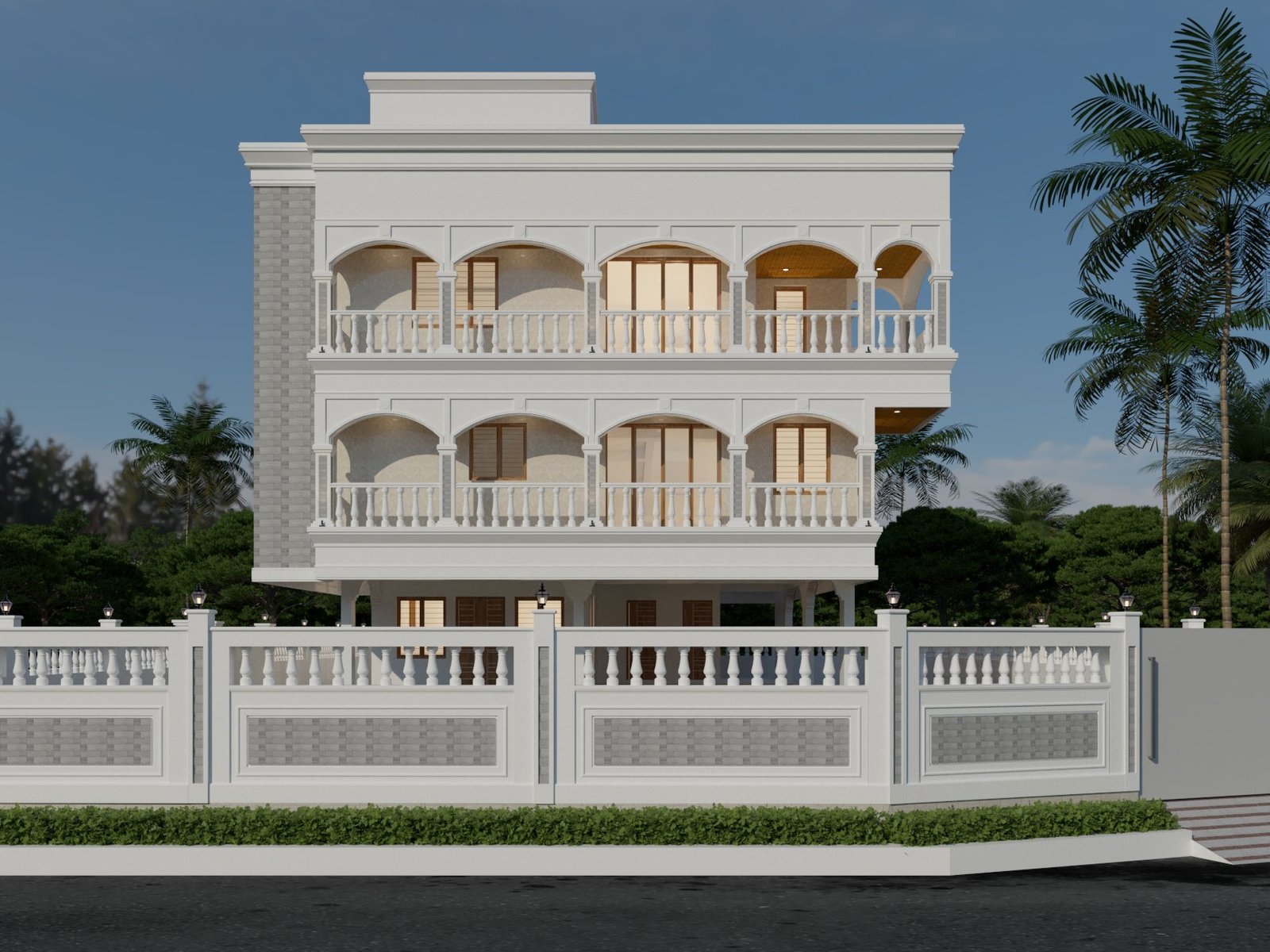 Modern house elevation Gridstone Chennai