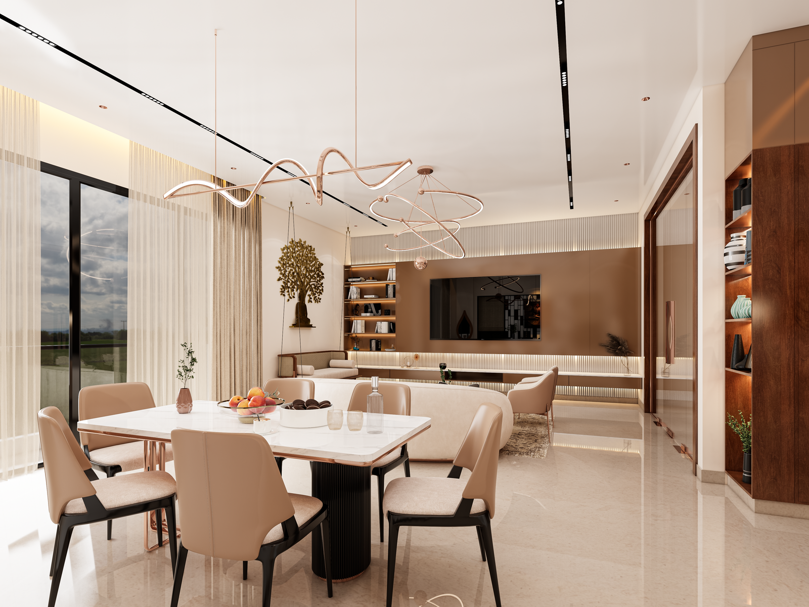 Contemporary residential interior design by Gridstone