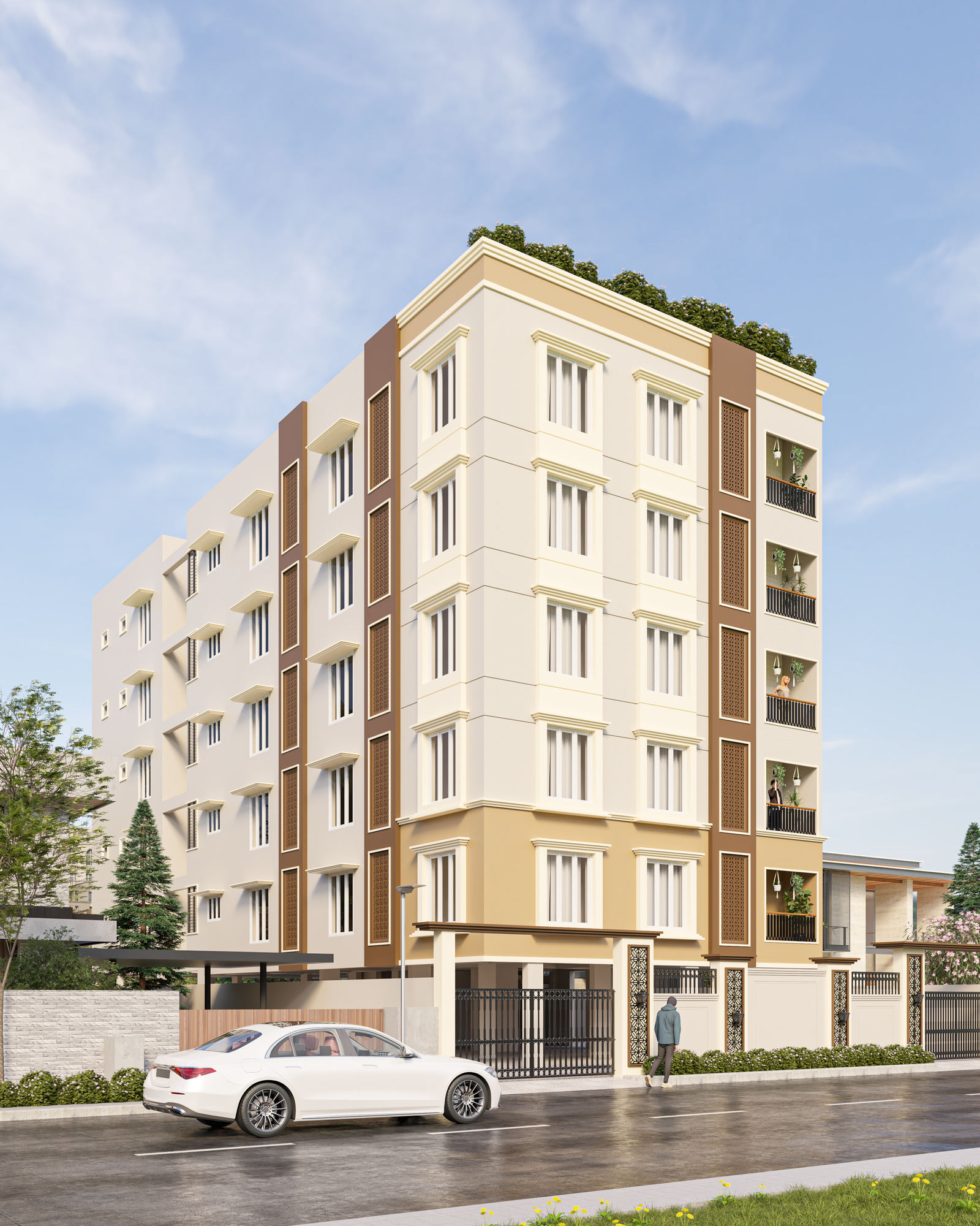 Mylapore apartment architecture designed by Gridstone