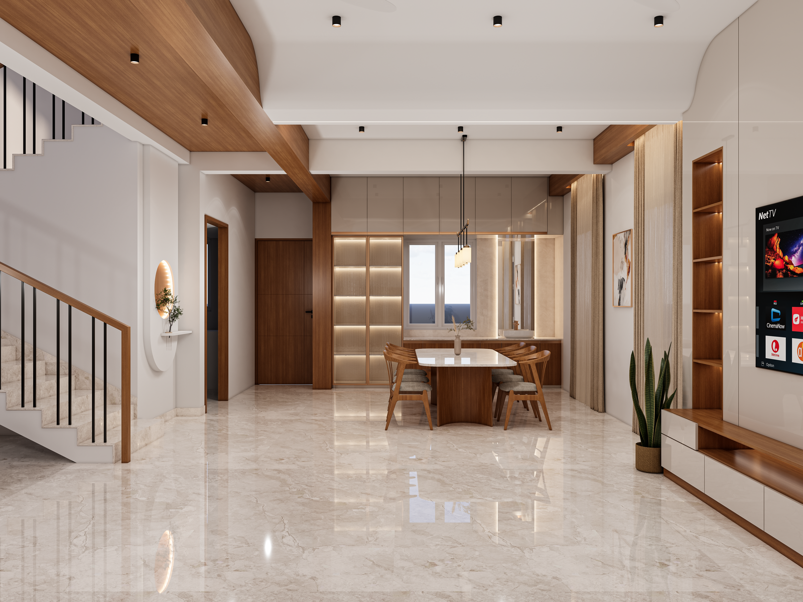 Modern apartment interior visualization Chennai