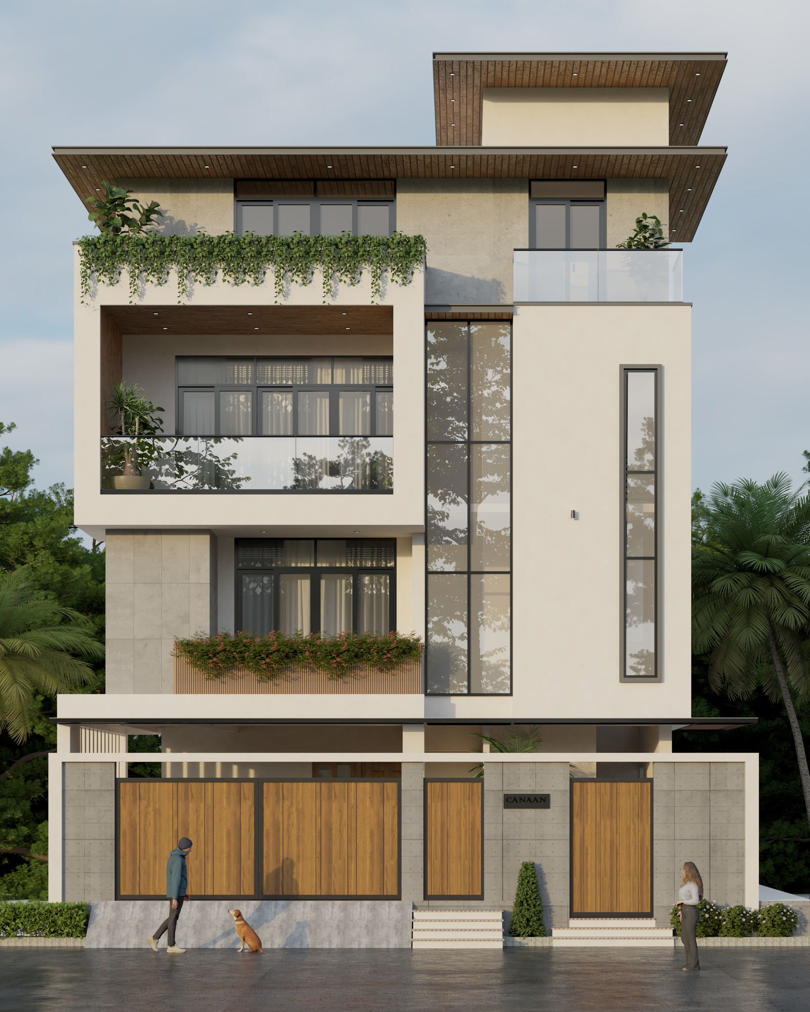 Contemporary residential architecture design by Gridstone serving OMR Chennai
